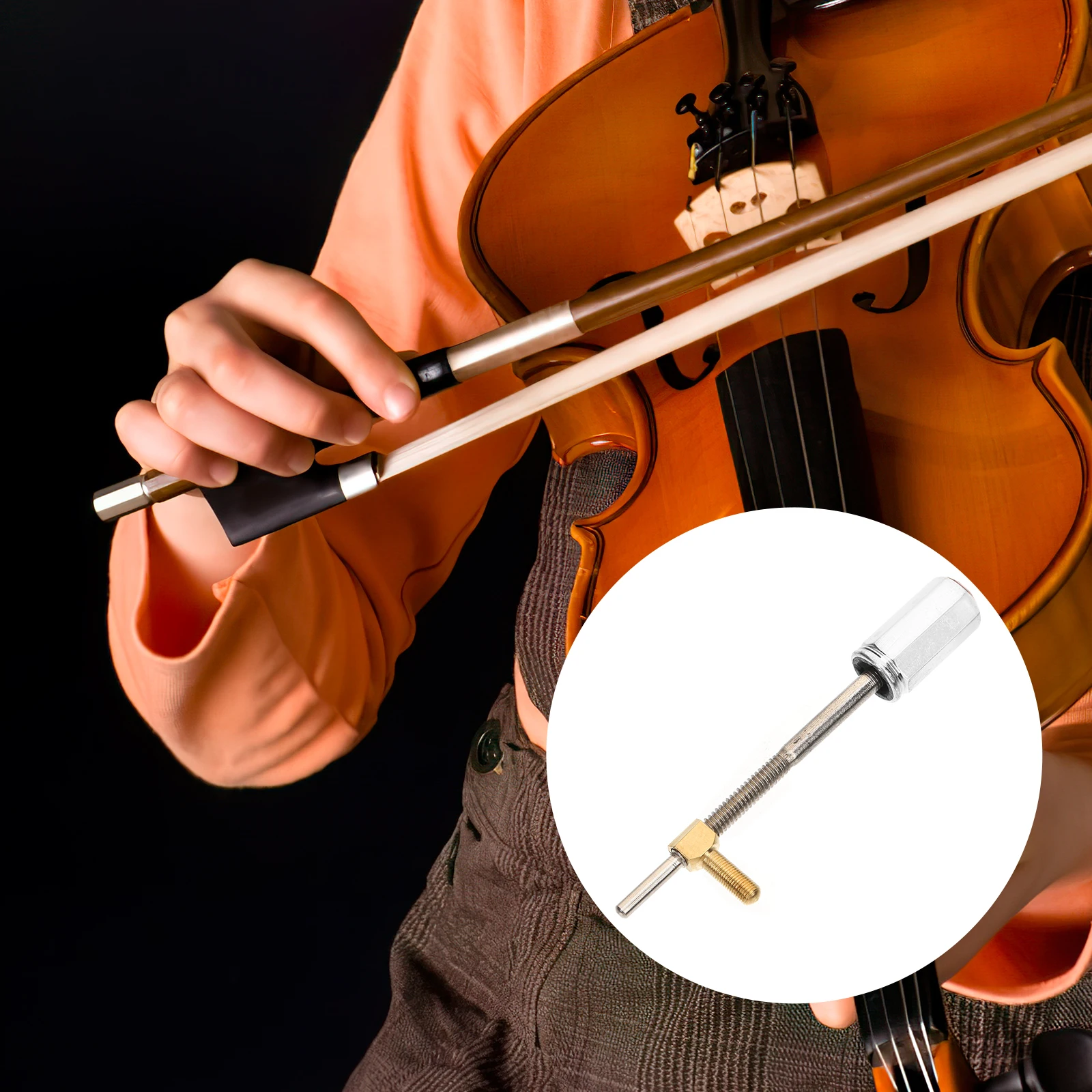 

Screw Replacement Bow Frog Violin Fittings Parts Screw Cello Parts String Instrument Accessory Violin Bow Repair Tool