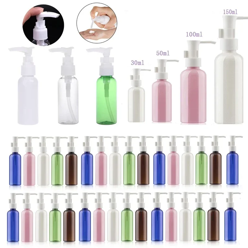 

30Pcs 30ml-100ml Clear Plastic Pump Bottles W/ Lotion Pump Dispenser Refillable Empty Container For Shampoo Cleaning Massage Oil