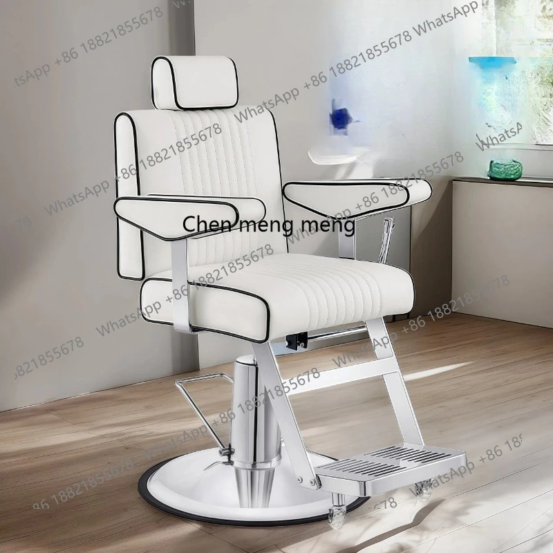 

Barber chair retro hair chair new men can put down the hair salon hair cutting chair