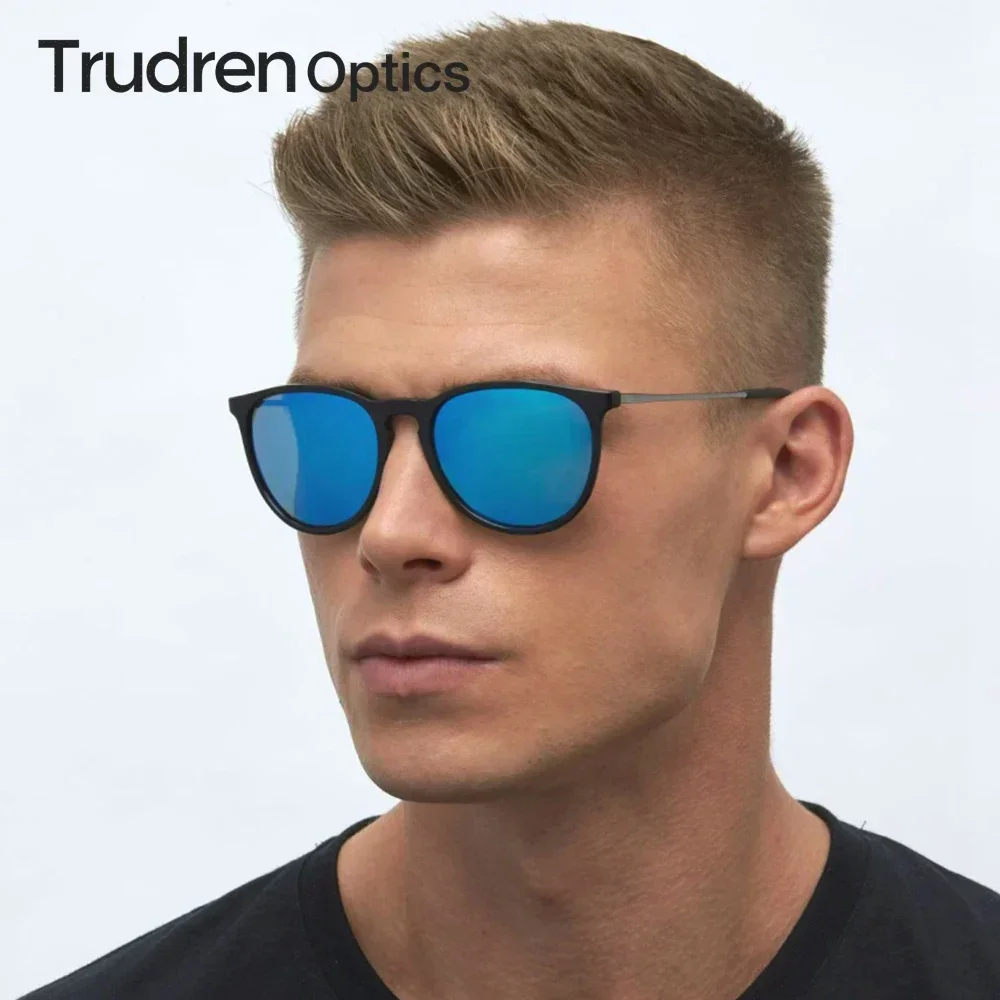 

Trudren Ladies Classic Phantos Sunglasses for Men Designer Fashion Polarized Sun Glasses Keyhole Bridge Metal Arms Sunglass 4171