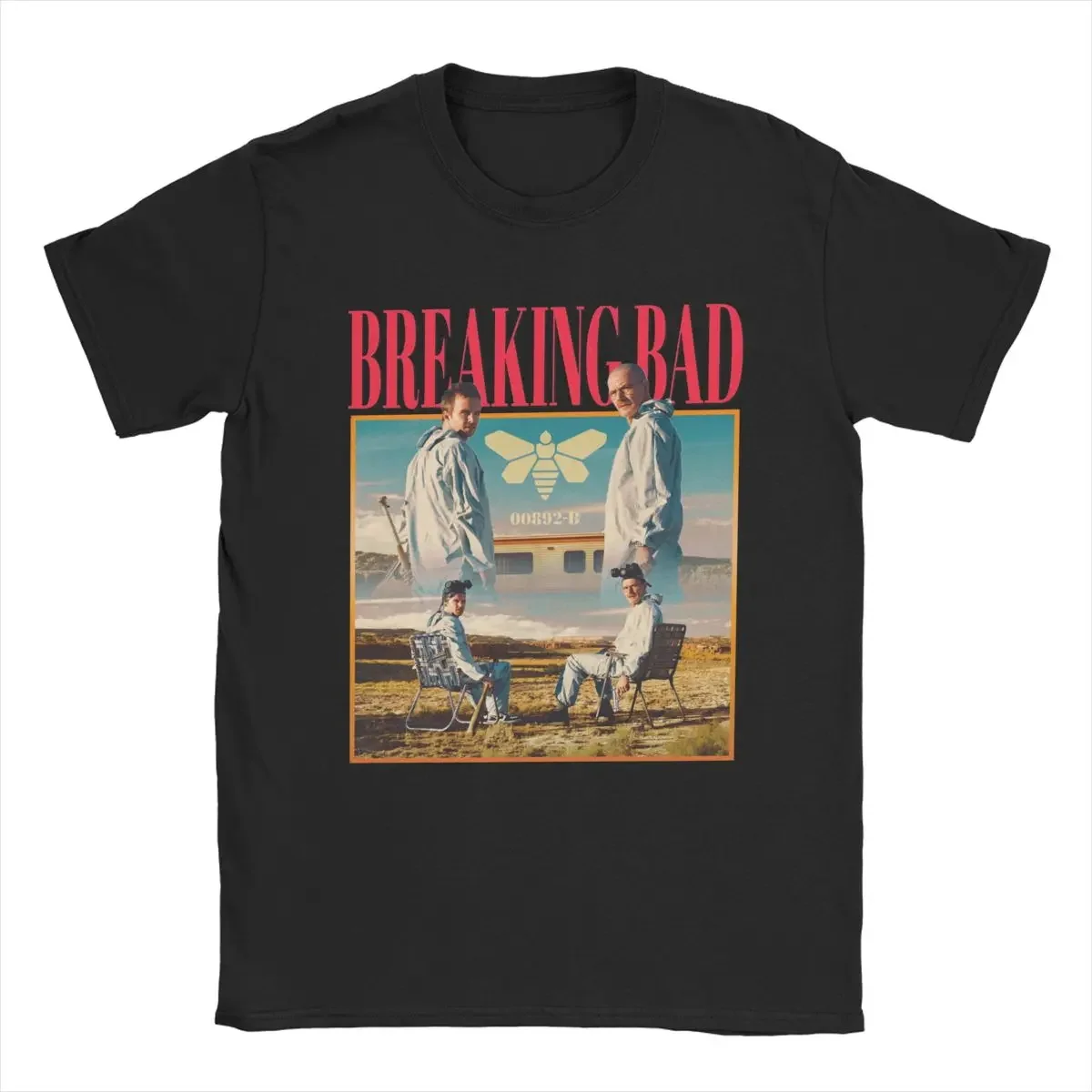 Men's T-Shirt Breaking Bad 90s Style Fashion 100% Cotton Tees Short Sleeve T Shirts Crew Neck Clothing Plus Size Unisex Tops