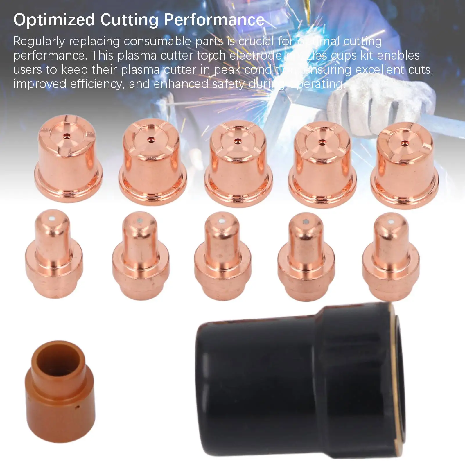 

Набор насадок для электродов плазменной резки, комплект чашек, насадки для электродов плазменной резки и чашки для наконечника плазменной резки CB50