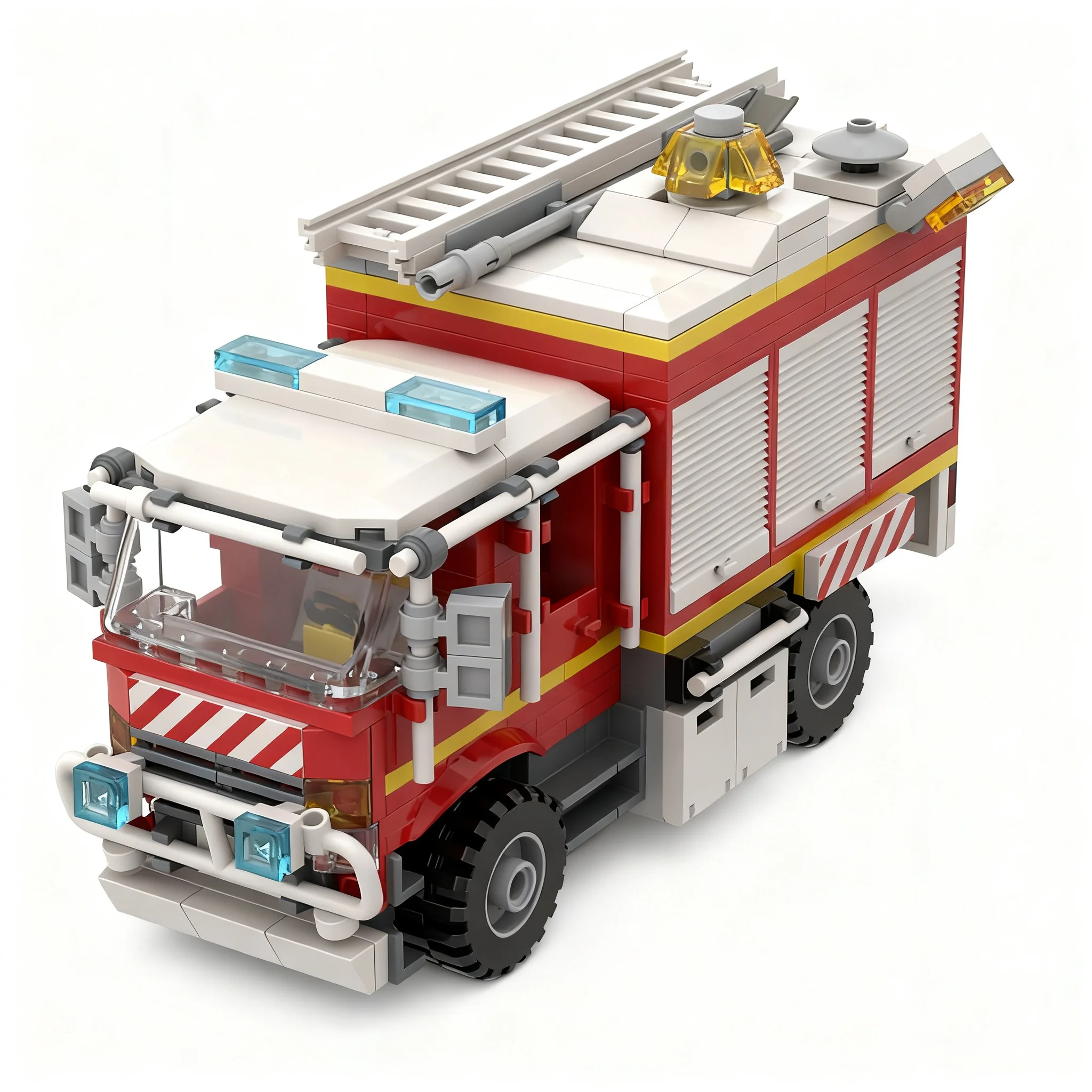 456pcs MOC City Fire Fire Truck Offroad Model Building Blocks Architecture Christmas Gift Toys Idea Brick Display Art Assemble