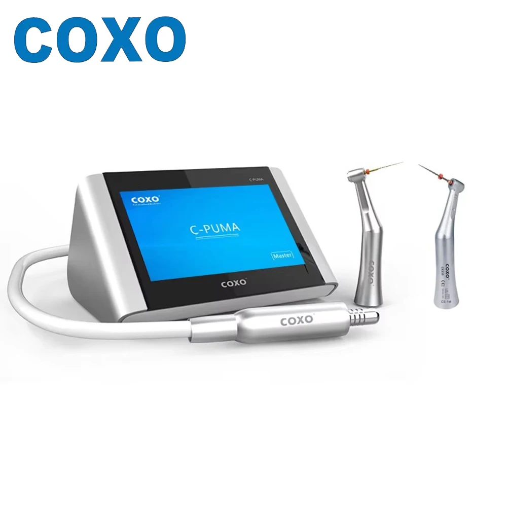 COXO C-Puma Master Electric Motor With 1:5 & 6:1 Contra Angle Full Touch  Micromotor Minimally Invasive Repair Dentistry Tool