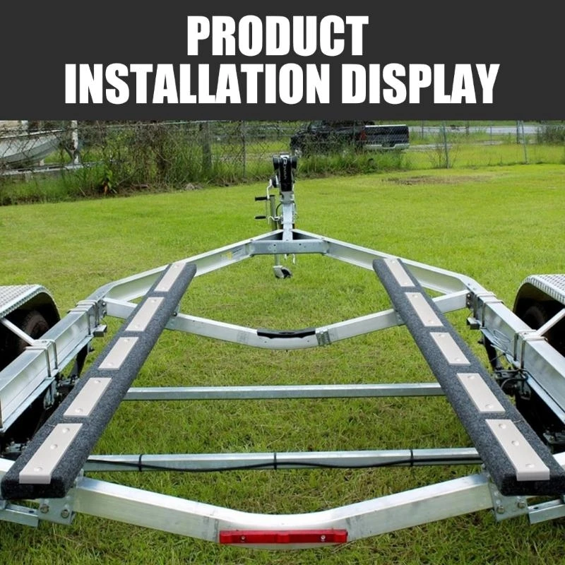A2UC Heavy Duty Marine Trailer Bunk Pads Easy to Install Trailer Support Pads Adjustable Boat Bunk Pads for Yachts & Ships