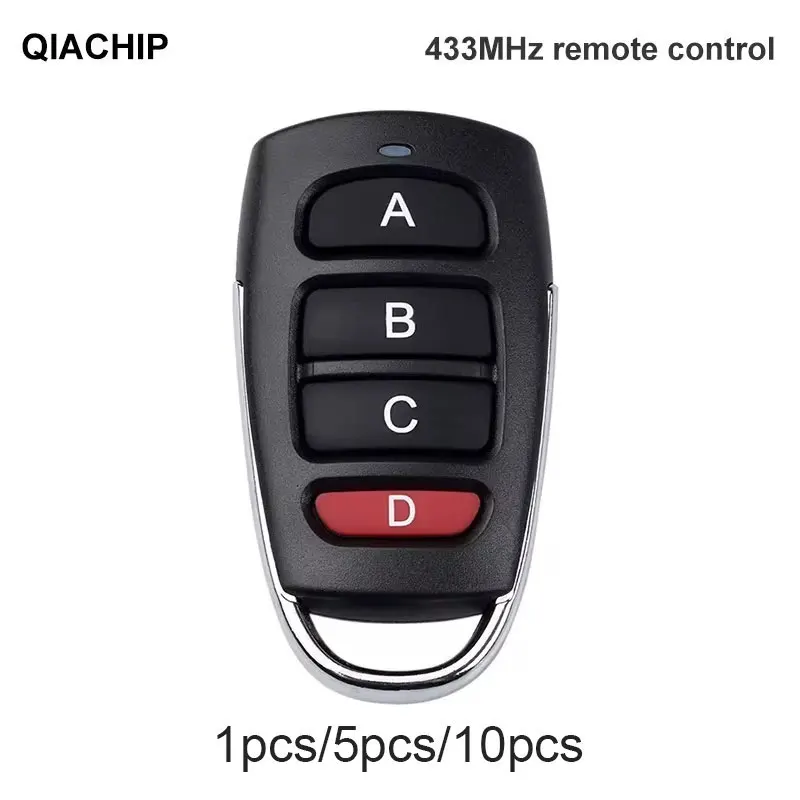 433MHz Remote Control 4 Channel Transmitter EV1527 Momentary Mode Self Locking Switch Relay Interlock Garage Door Keychain