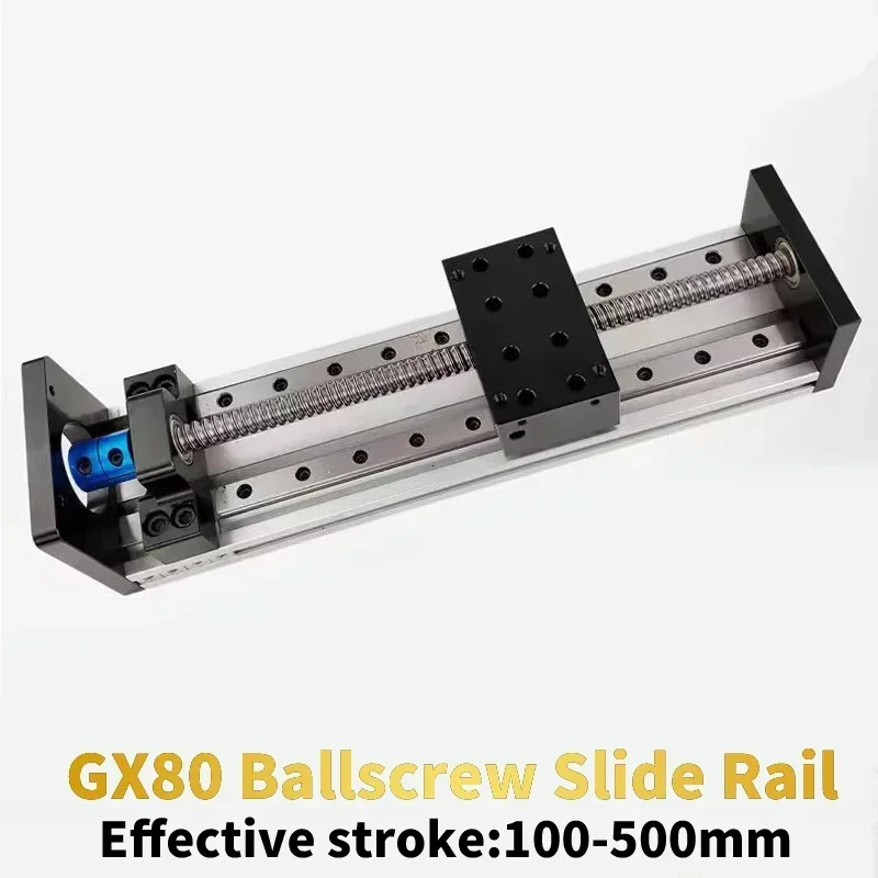 On Sale SXG1204 Sliding Stage With Coupling Travel 100-500mm SFU1204 Ballscrew Linear Guide MGR12 For Nema23 Stepper Motor