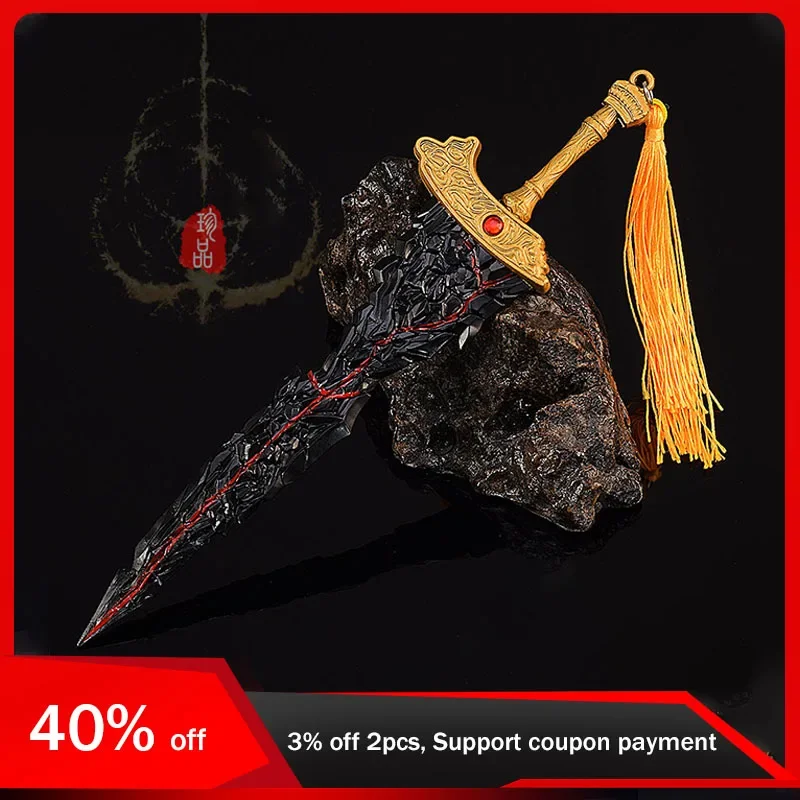 

22cm Eldenn Game Peripherals Weapon Model Maliketh's Black Blade Toy Sword All Metal Ornament Model Gift Collect Children's Toys