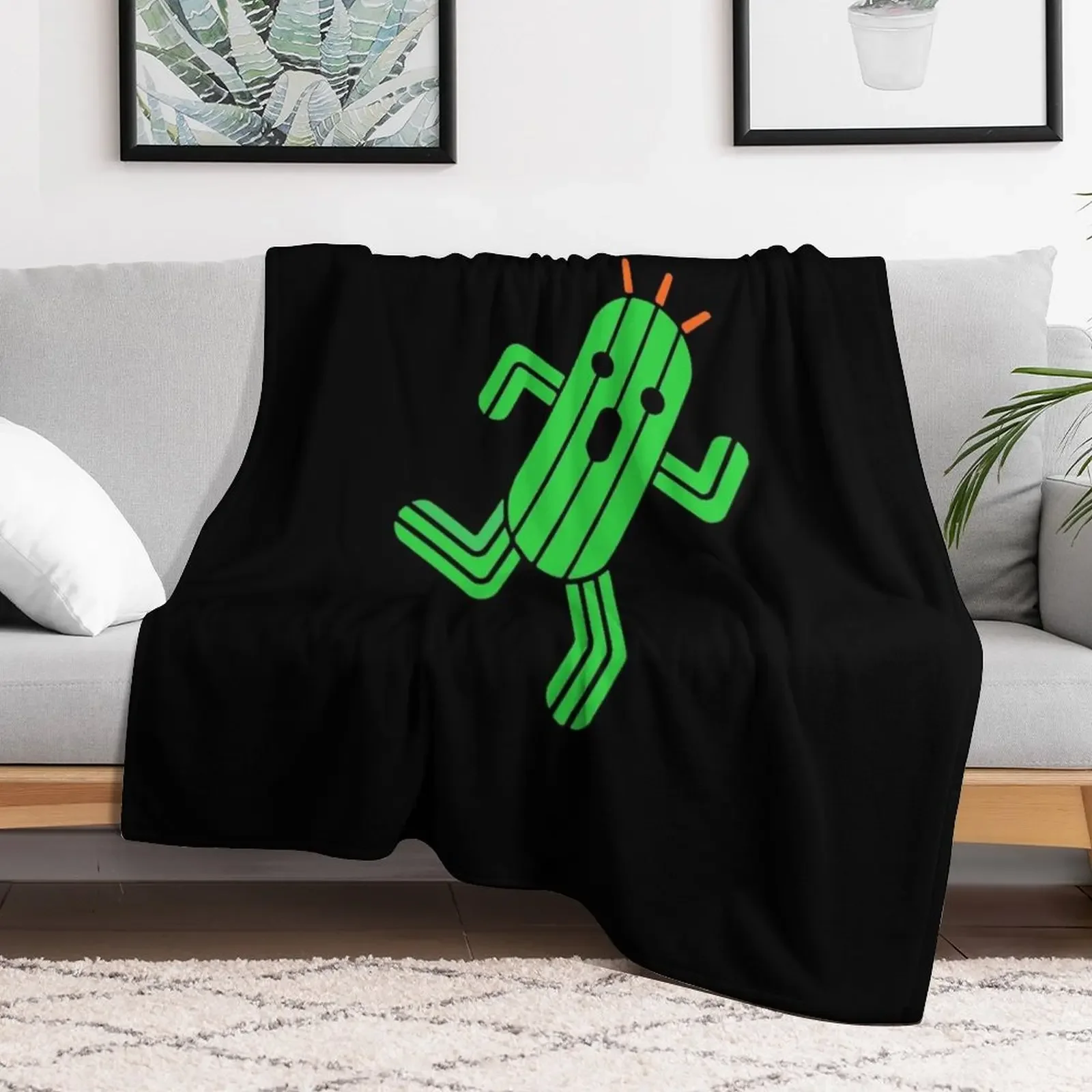 Cactuar T-Shir Throw Blanket Thin Travel Luxury Blankets