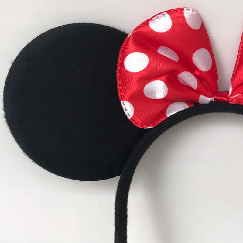 Mickey Ear Headband Hair Ornament Mickey Mouse Headband Minnie Bow Korean Headband Headband Clip