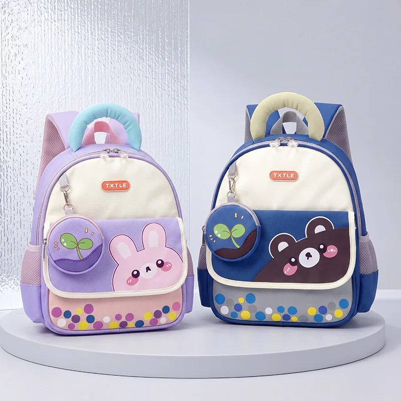 Kids Cartoon Backpacks Cute Rabbit Bear Toddler Preschool Schoolbag for Boys Girls Fashion Lightweight Soft Children Backpacks