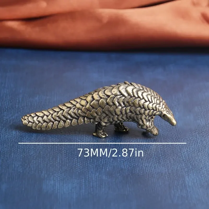 Elegant Brass Pangolin Sculpture  Antique Bronze Finish Ideal for Living Room Decor & Gifts Statues Ornament for Home Decor