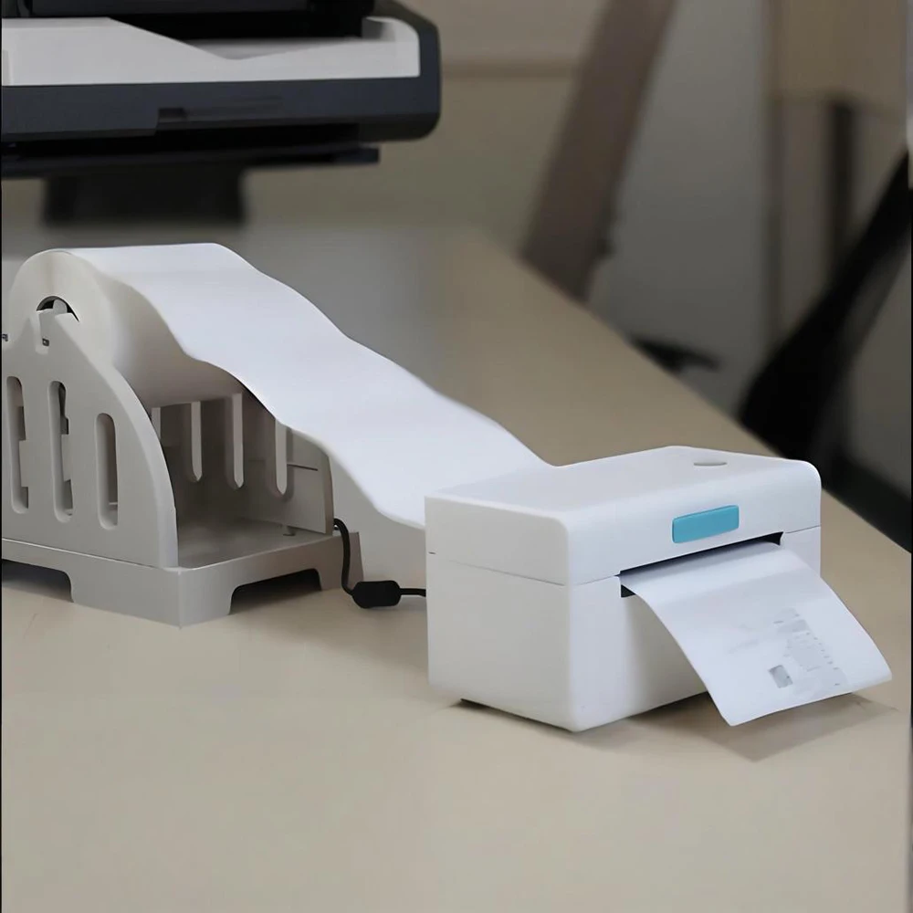 4x6 Wireless Bluetooth Thermal Shipping Label Sticker Barcode Printer for Small Business 110mm Waterproof Waybill  Label Printer