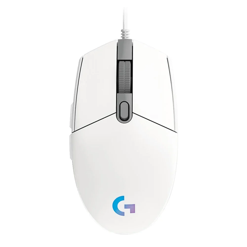 Logitech LightSync G102 Gaming Mouse with Cable, Backlight, Mechanical, Side Keys, Brightness, Macro, Laptop, USB, Home, Office