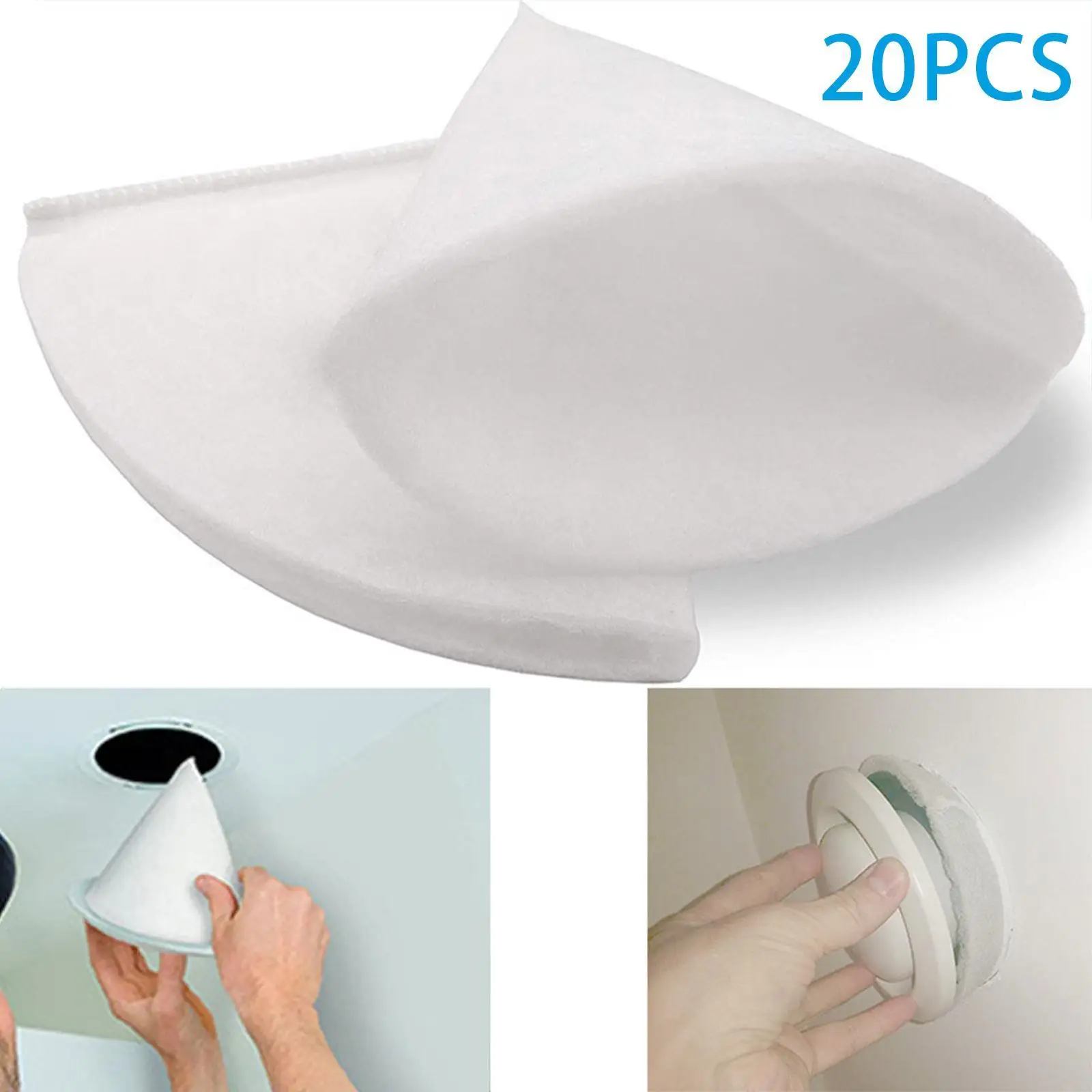 20 قطعة مرشح صمام العادم المخروطي صفائح مرشح تنفيس الهواء اكسسوارات إزالة الغبار تنفيس تصفية للمطبخ المرحاض المنزلي