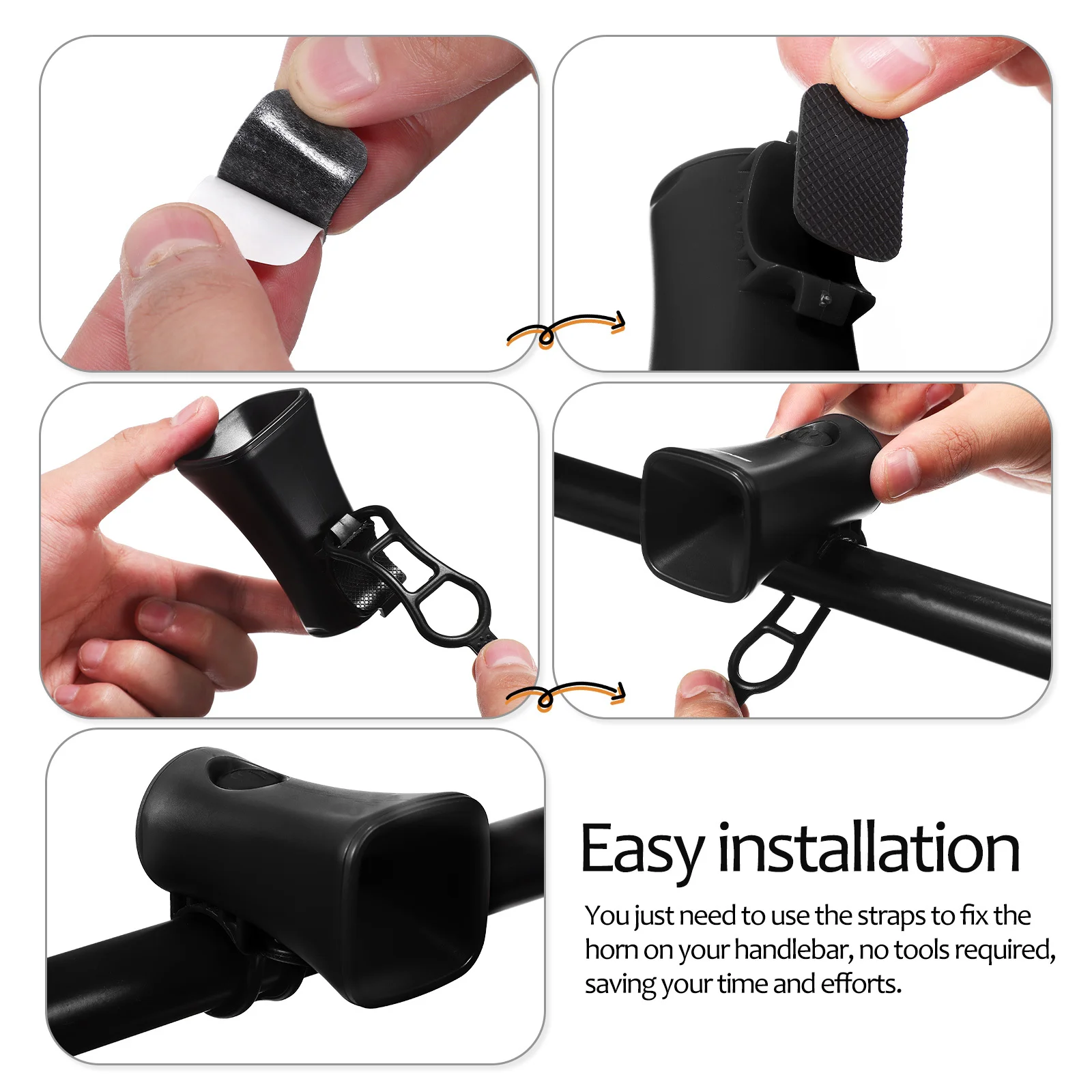 2 قطعة بوق الدراجة الكهربائية المدمجة المحمولة دورة القرن إنذار لدراجات الطريق صوت واضح مقاومة الطقس ملحقات السلامة ركوب الدراجات