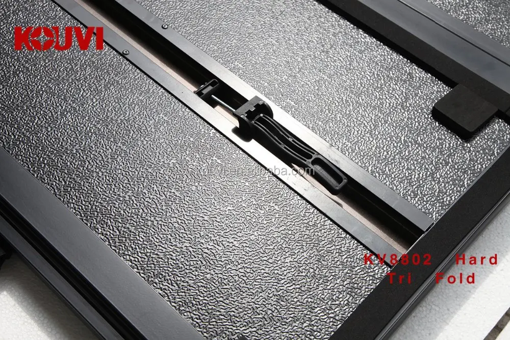 KV8802 2007-2017 F150 6.5 "ft السرير ضبط عدة الصلب ثلاثي للطي تونيو غطاء شاحنة السرير قفل شاحنة صغيرة يغطي