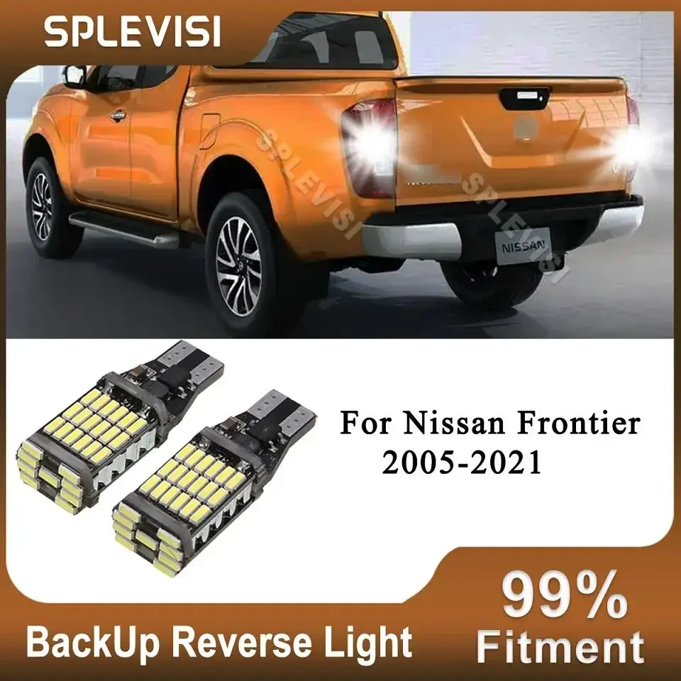 T15 921 912 CANBUS LED Back Up Reverse Light White Replace For Nissan Frontier 2005-2021 2006 2007 2008 2009 2010 2011 2012 2013