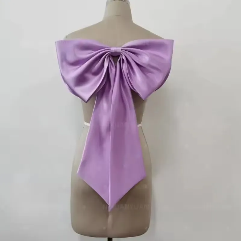 

Seperate Big Satin Bow Party Dress Knots Removeable Prom Dresses Satin Knots With Ribbon Bow Wedding Dress Belt Ribbons Bridal