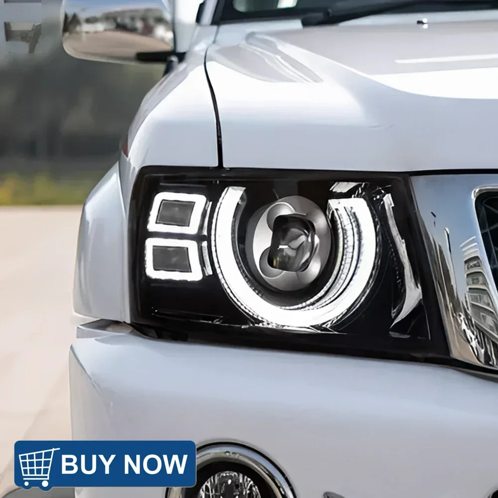 

Для Nissan Patrol Y61 2005-2013 авто фары в сборе обновление высокой конфигурации светодиодные бифокальные линзы автомобильные инструменты лампы аксессуары
