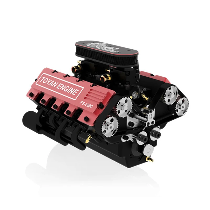 28cc Toyan V8 Methanol engine Model FS-V800 RC 4-stroke Miniature Eight-cylinder Water Cooling Kit