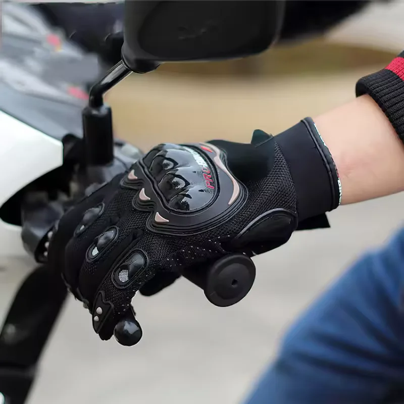 Motorcycle Gloves Men's Motorcycle Gloves Breathable Closed Finger Racing Gloves for Outdoor Sports Crossbike Riding