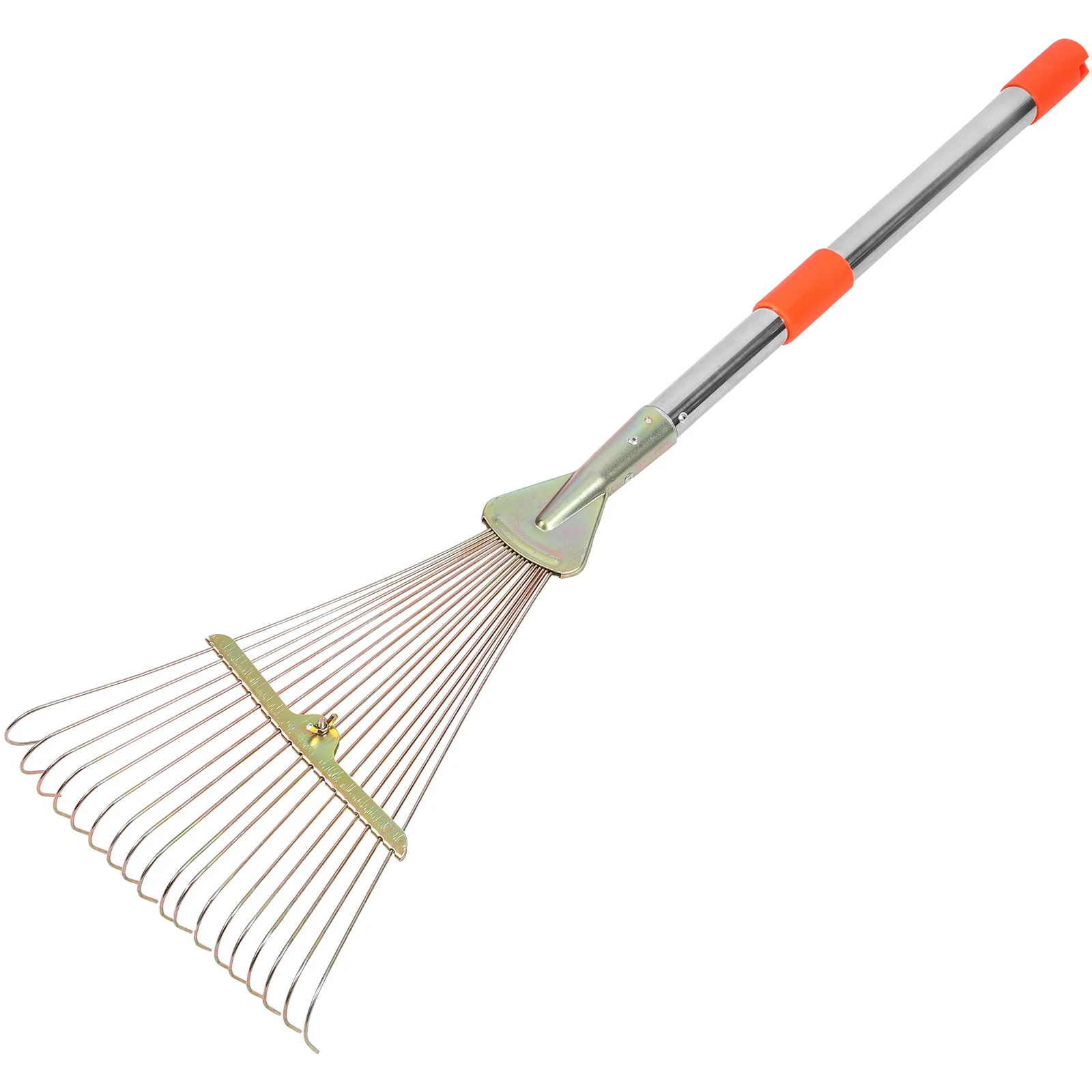 

Retractable Portable Garden Rake Durable Stainless Steel Small Leaf Rake for Lawn Yard Outdoor Gardening Leaf Rakes for Lawns