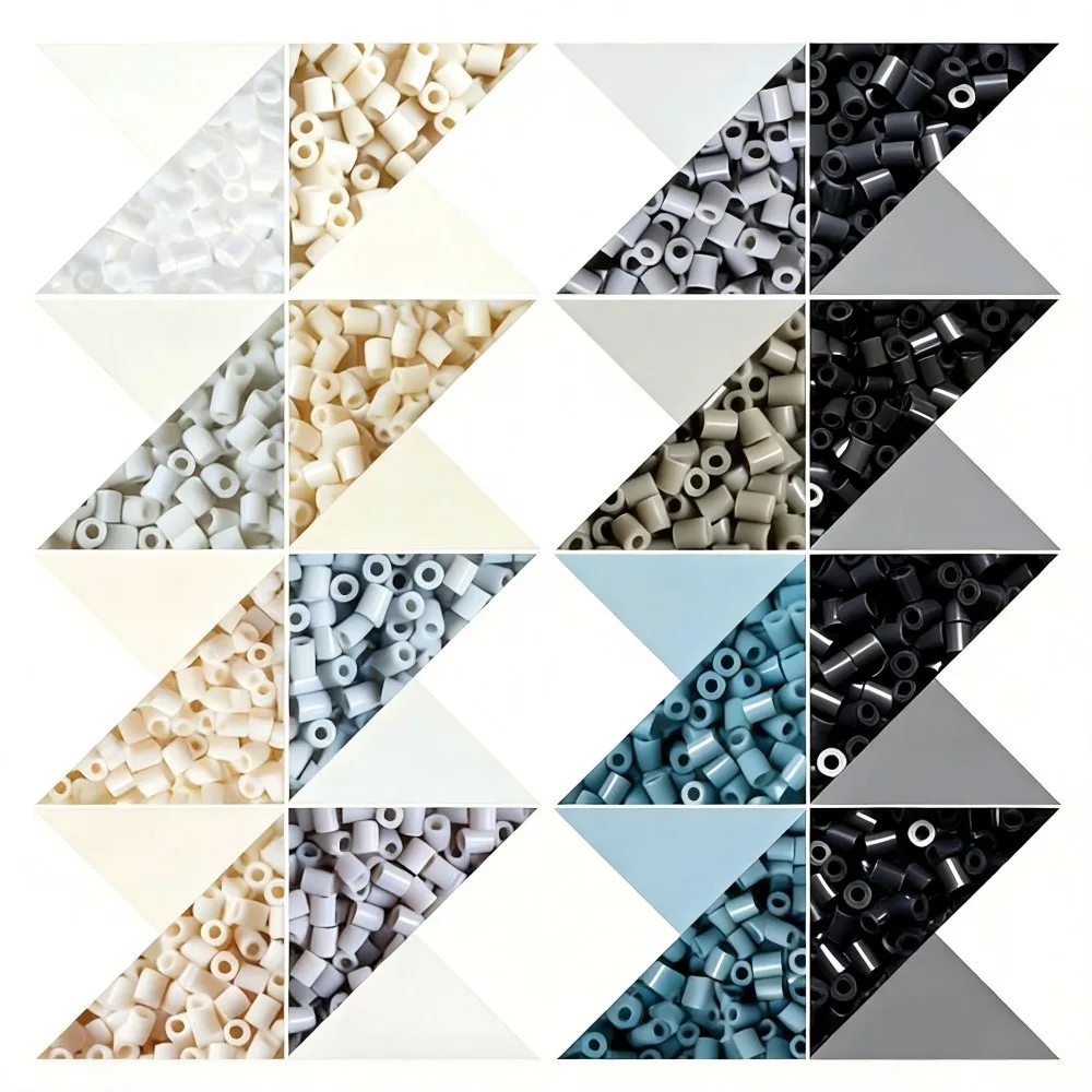 

2.6mm Perler Beads Refill - Black White Translucent Fuse Beads for DIY Jewelry & Crafts, Educational Gift for Children