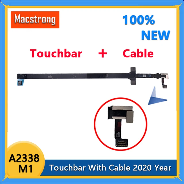 Oryginalny panel dotykowy A2338 2020 rok dla MacBook Pro Retina M1 13 "A2338 Touch Bar z wymianą kabla
