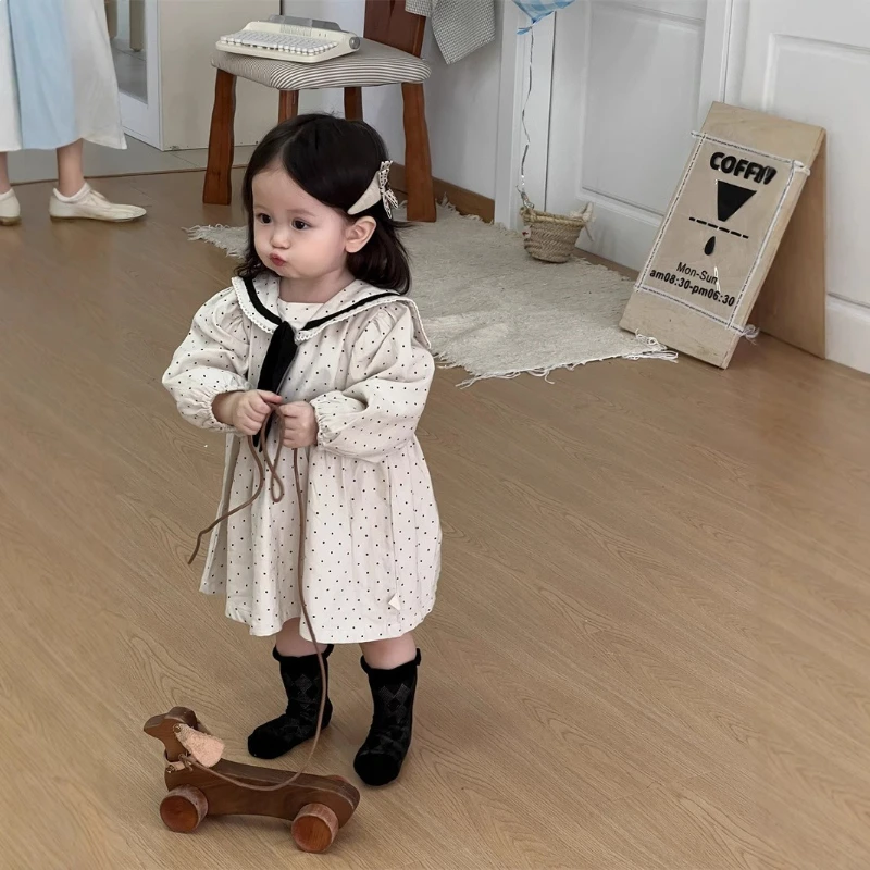 

2026 Spring/Summer New Hot Selling Cotton Round Neck Thin Breathable Dress for Children