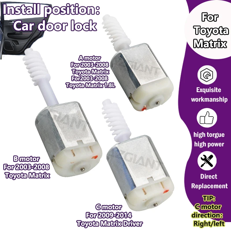 

KD630806/BN673409/FC-280SB-15240/PAN14EE12AB Car Central Door Lock Latch Module Motor For Toyota Matrix 1.8L Driver replacement