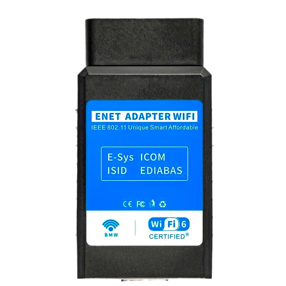 ENET Adapter WiFi Wireless for BMW F/G/I-Series OBD2 Diagnostic & Coding Adapter Compatible with BimmerCode/Bimmer Mobile Apps