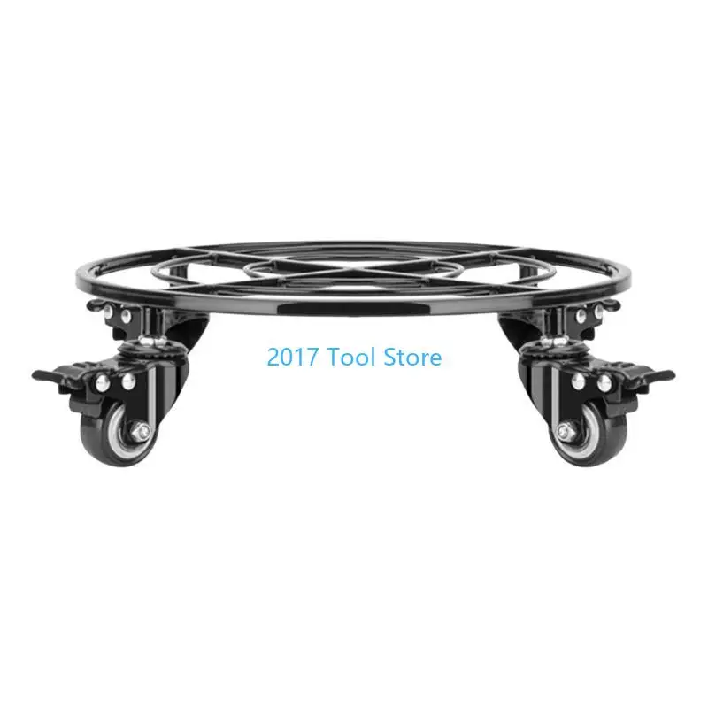 

K92A Metal Plant Pots Stand with 360 Degree Rotating Casters for Moving Large Vases