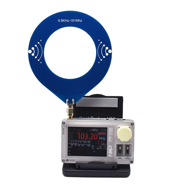 2.0 Inch IPS Screen Mini TEF6686 Full Band Radio FM/LW MW/SW DSP Portable Radio ESP32 Rechargeable Battery-TCES