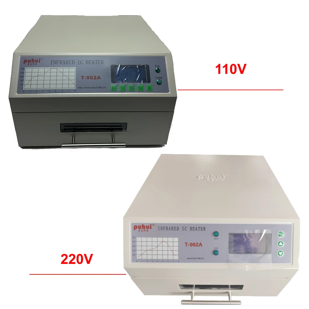 T-962A Infrared IC Heater Reflow Oven BGA SMD SMT Rework Soldering Station 1500W Reflow Wave Oven 300*320mm