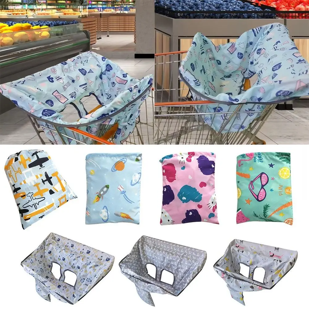 Cartoon Shopping Cart Cover Waterproof Anti-Dirty Kids Seat Cushion Item Baby Seat Pad for Grocery Supermarket Traveling