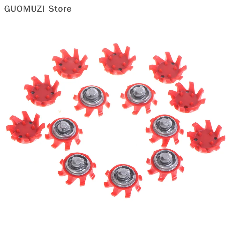 14x Red Golf Shoes Spikes Fast Twist Studs Cleats Softspikes For Footjoy