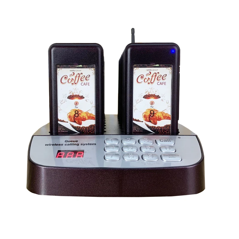 

Artom Wireless paging system for restaurant queue coster pager device coffee shop vibrator