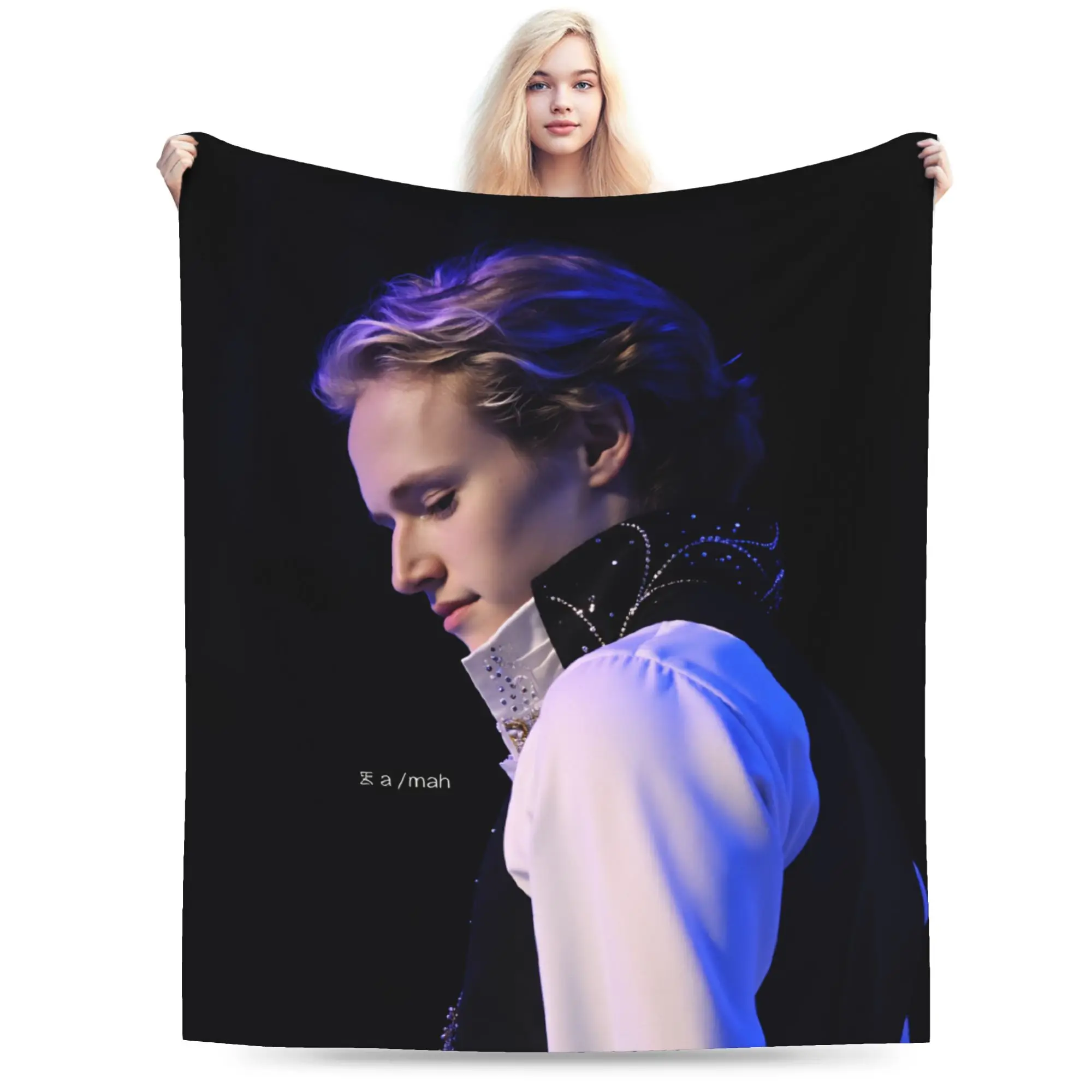 Ilia Malinin Plush Blanket Children  Flannel Throw Blanket For Couch Chair Sofa Bed Warm Custom Quality Bedspread Gift