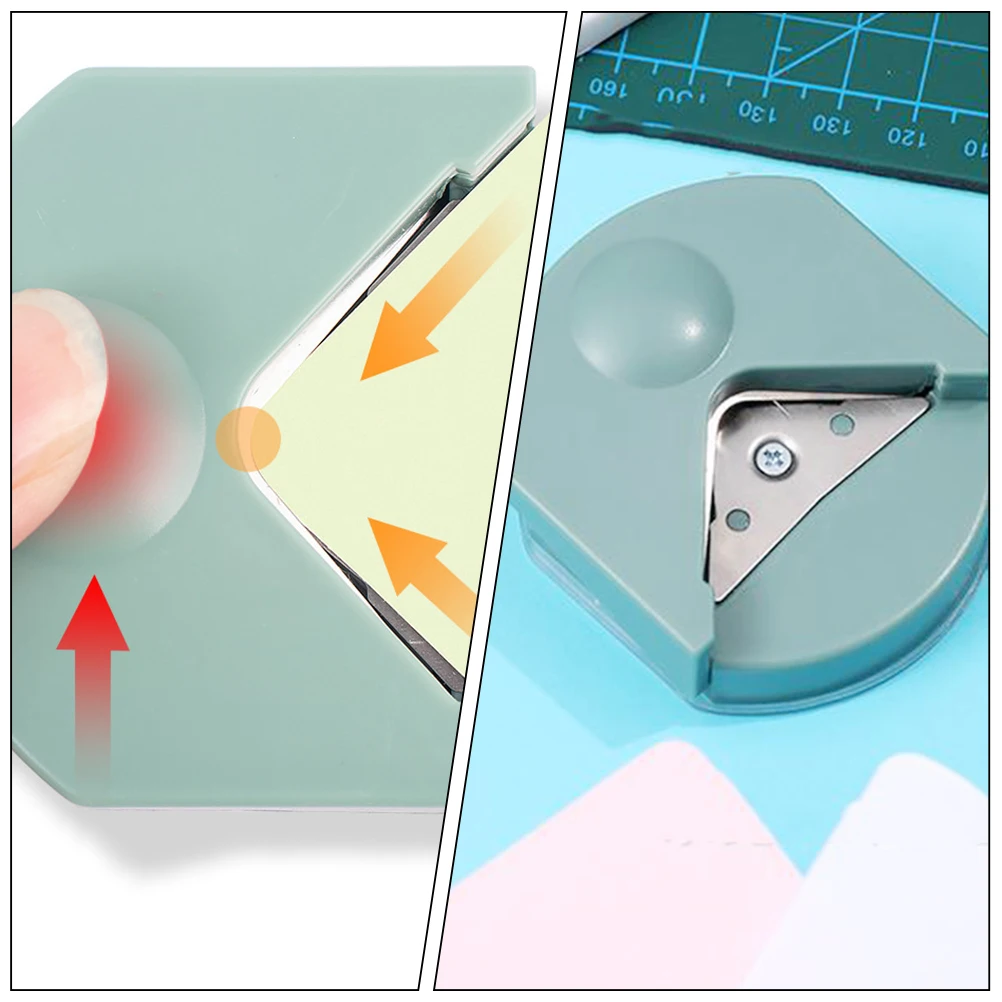 Угловой круглый практичный триммер для фотографий, чехол из ПВХ, визитные карточки, простой в эксплуатации, многофункциональный сцен, подходит для круглых углов