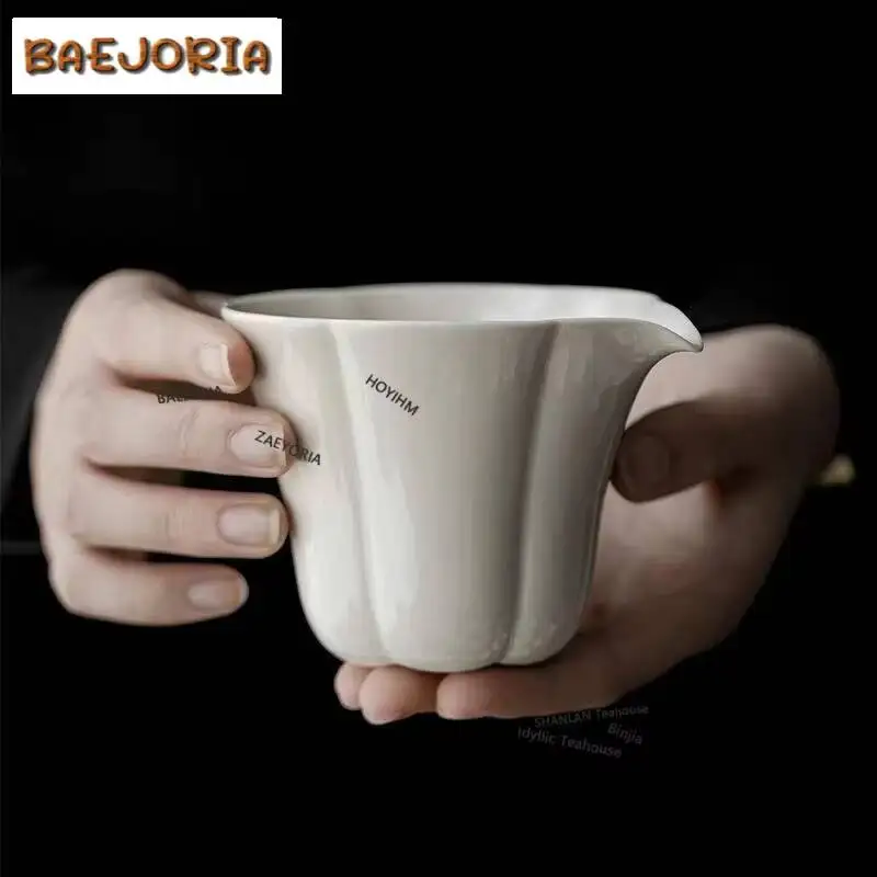 250ml Retro Plant Grass Wood Tea Pitcher Exquisite Petal Mouth Cha Hai Coffee Mug Justice Cup Flower Tea Teaware Craft Supplies
