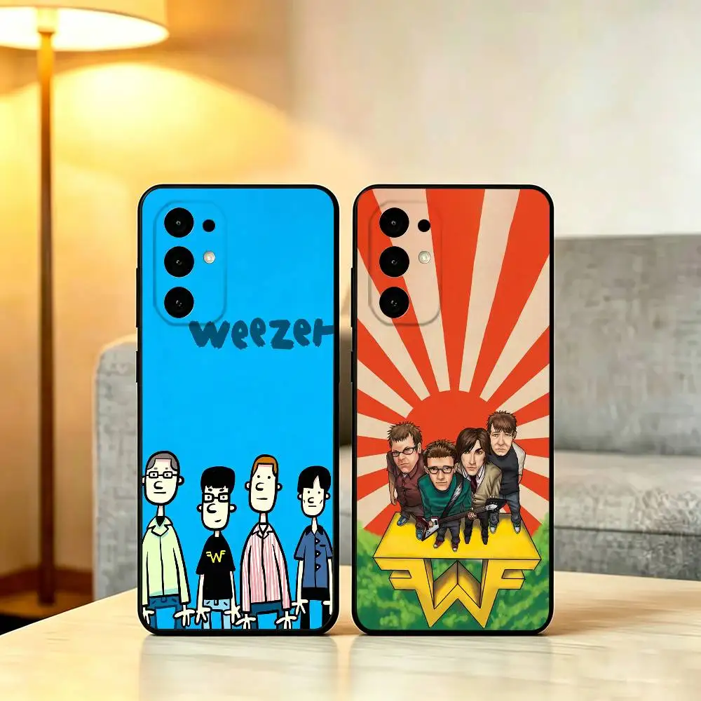 W-B-Weezer-Band Phone Case Soft black For Samsung S25,S24,S21,S22,S23,S30,Ultra,S20,Plus,Fe,Lite