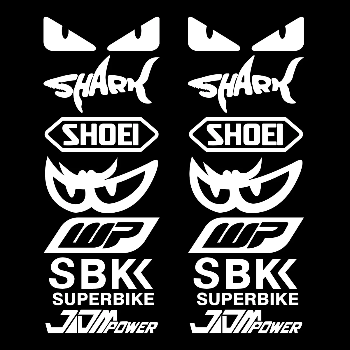 Racing Sponsor Reflektierende Motorrad Aufkleber Dekor Moto Körper Kraftstoff Tank Kotflügel Helm Aufkleber Zubehör Für Kawasaki Yamaha BMW