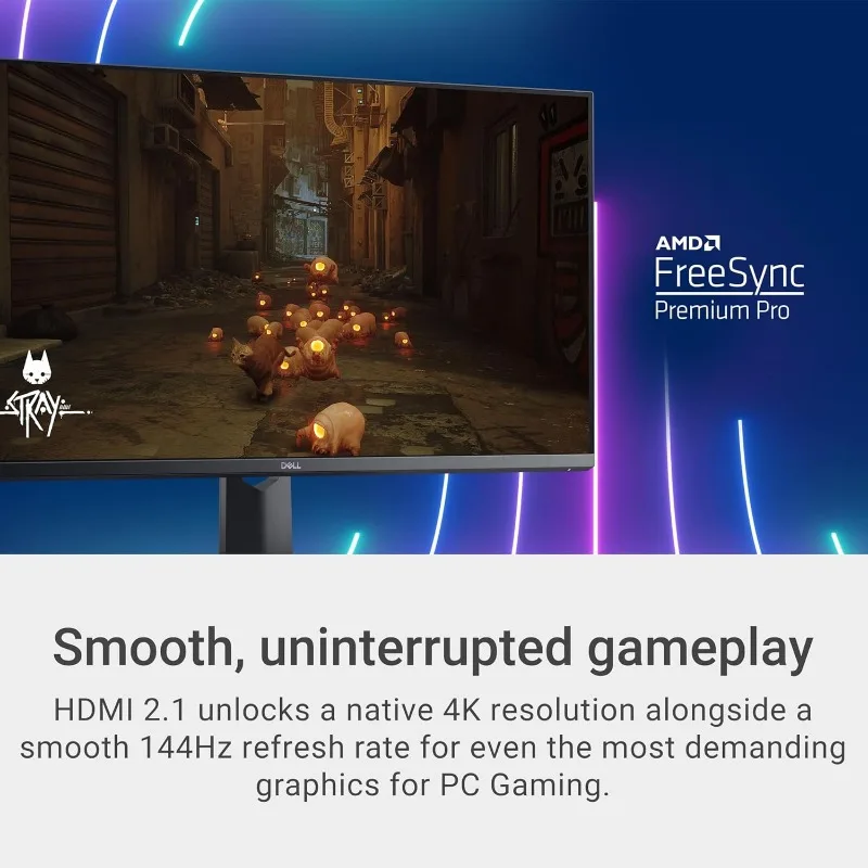 شاشة ألعاب G3223Q - شاشة 32 بوصة 4K Ultra UHD (3840x2160)، شاشة 144 هرتز 1 ميجا هرتز، متوافقة مع AMD FreeSync+NVIDIA G-SYNC