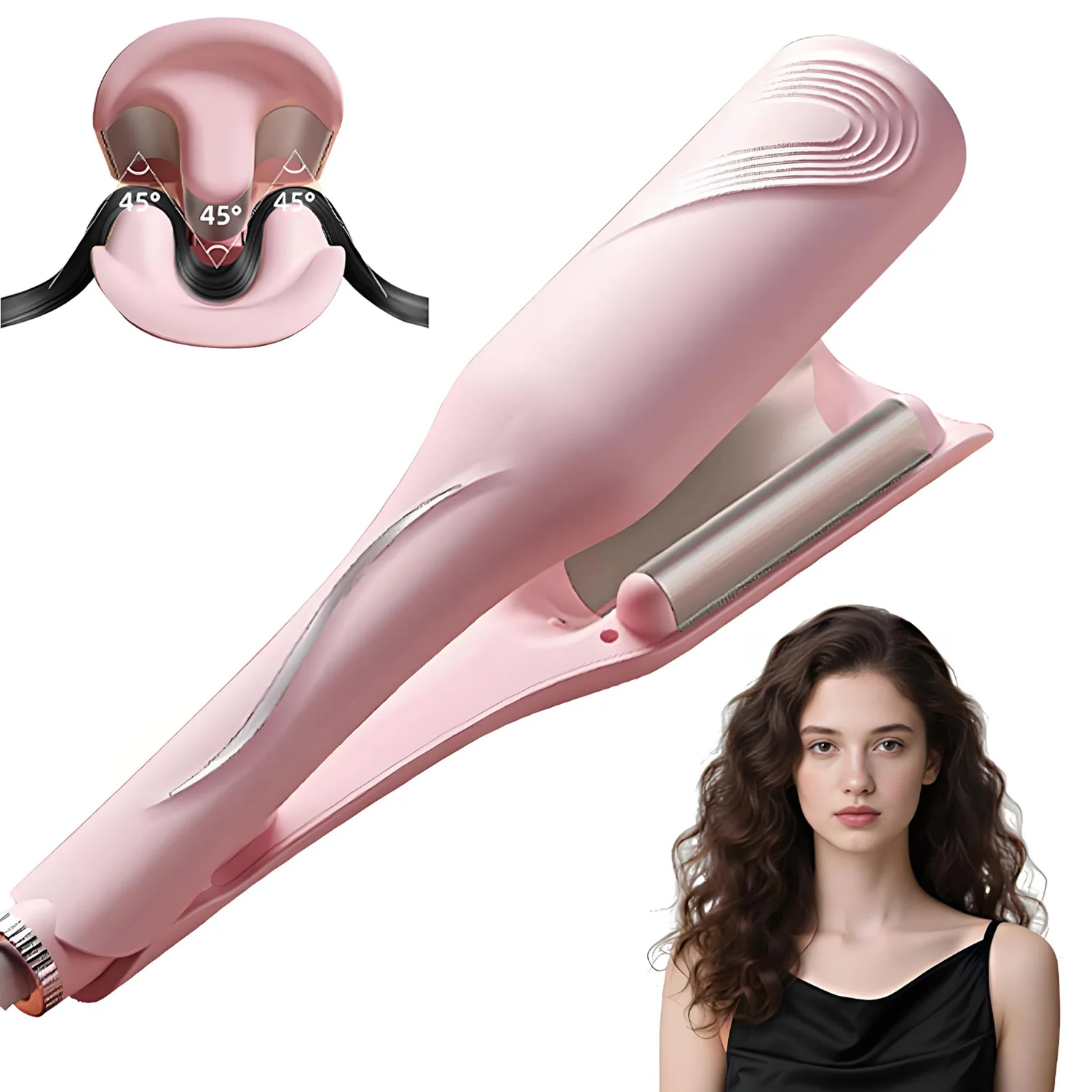 

Плойка для завивки волос Beach Wave, 3 ствола, 28 мм, щипцы для завивки волос с глубокими волнами, 1,1 дюйма, щипцы для волос с 4 регулируемыми температурами, 30 миллионов ионов