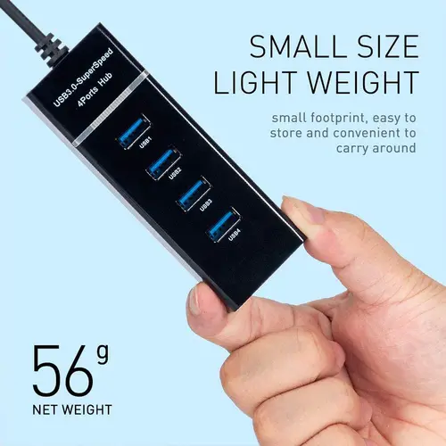 USB 3.0 4/7 Ports Hub Splitter Adapter Cable length 30/120cm For Desktop PC Mac Laptop Keyboard mouse Mobile hard disk - Image 6