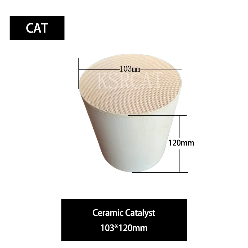 

High quality ceramic Euro 4 catalyst 103*120mm honeycomb CAT exhaust system parts