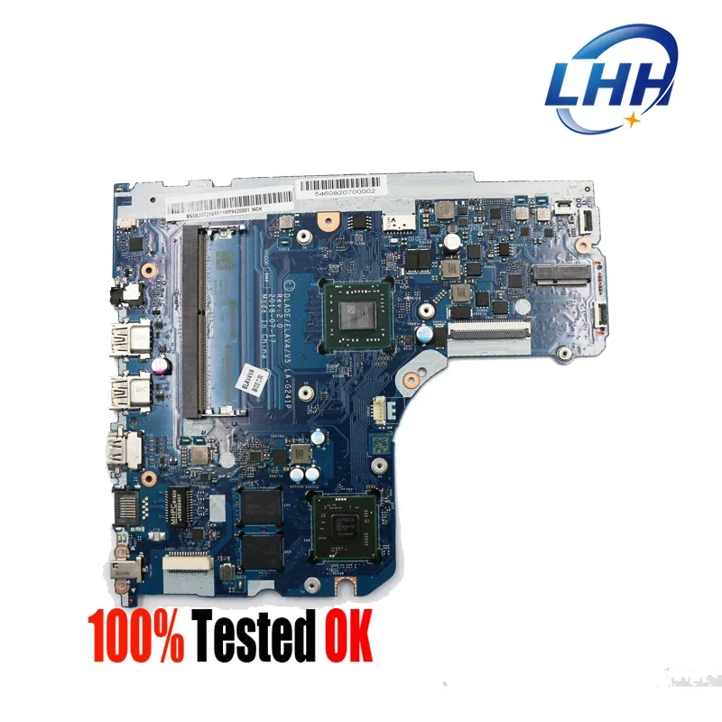 

LA-G241P Mainboard for Lenovo Ideapad 130-15AST V145-15AST Laptop Motherboard A4-9125 A6-9225 A9-9425 CPU Radeon 530 GPU DDR4