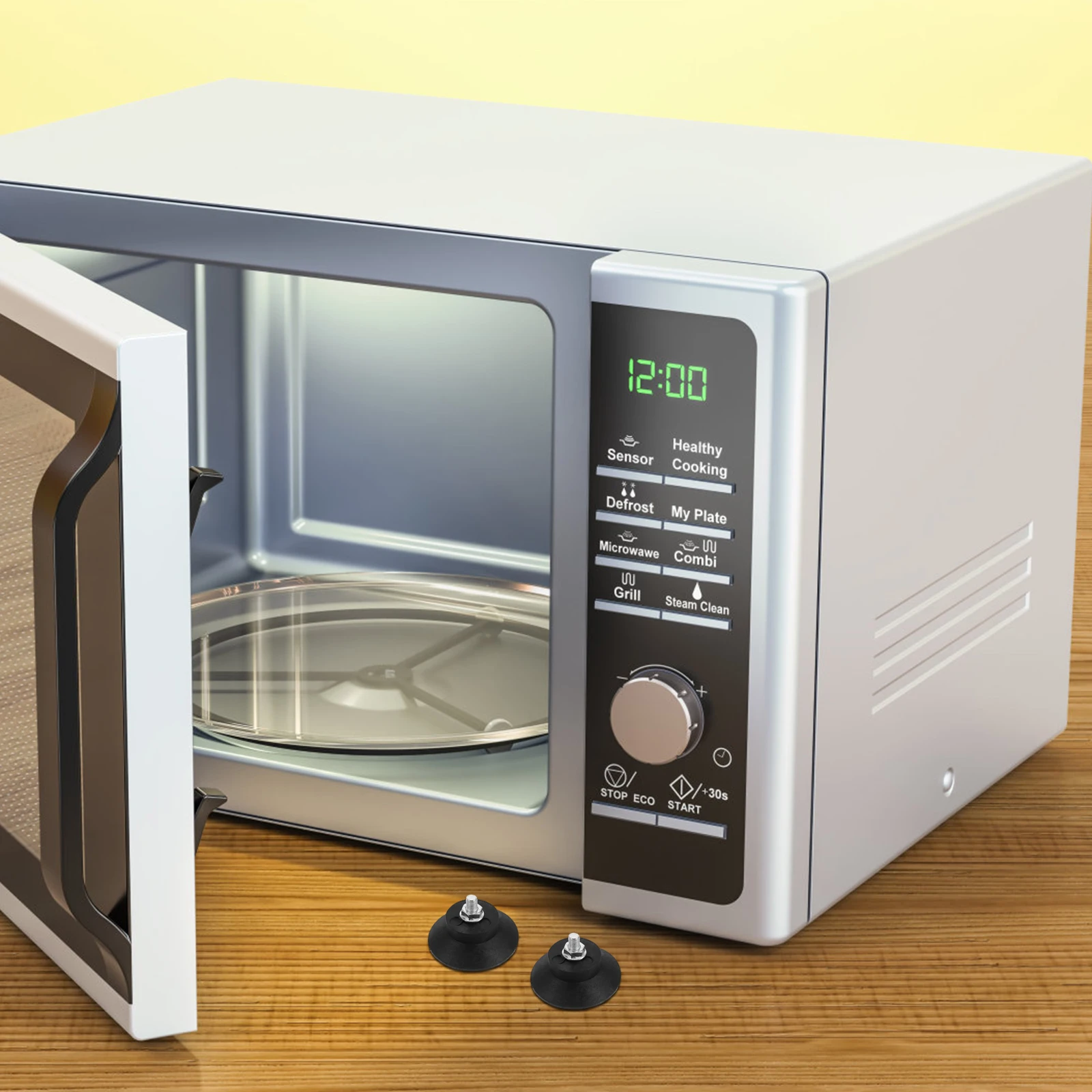 

4pcs Anti-Vibration Rubber Pads Threaded Studs Shock Absorbing Mounts For Washing Machine Compressor Generator Furniture Legs