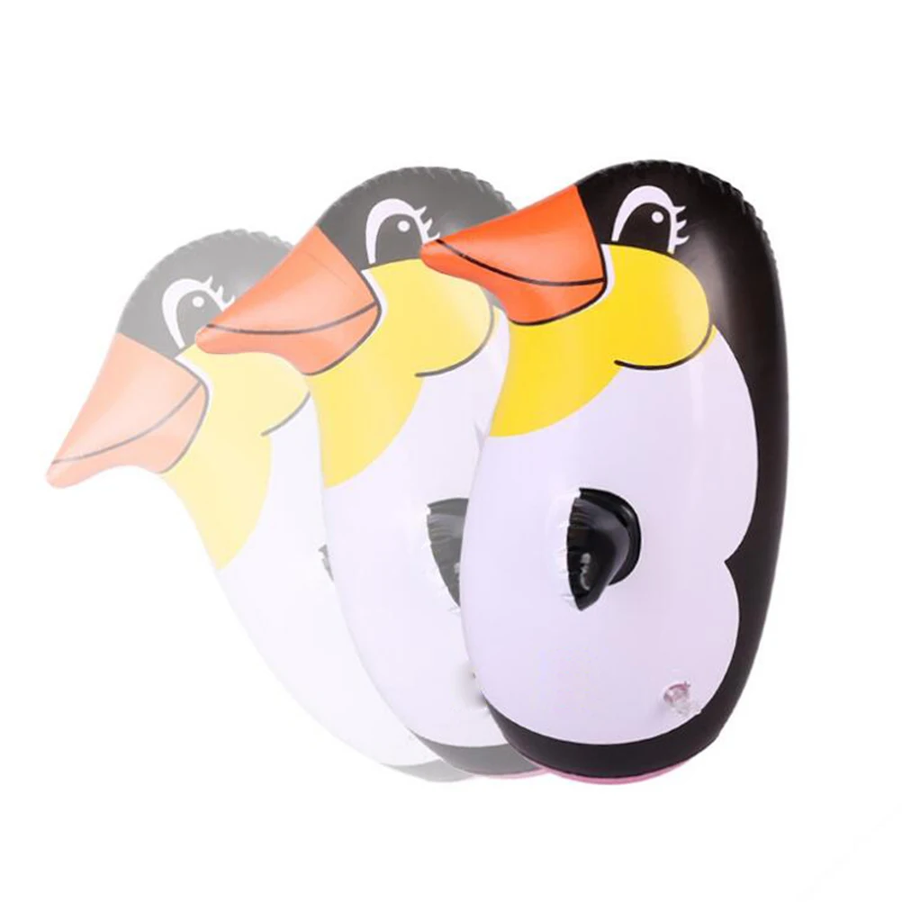 ZK30 PVC Brinquedo Inflável Dos Desenhos Animados Pinguim Copo para Crianças Presentes Piscina Praia